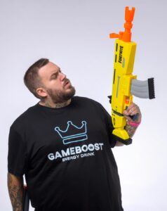 GameBoost Energy T-shirt crna